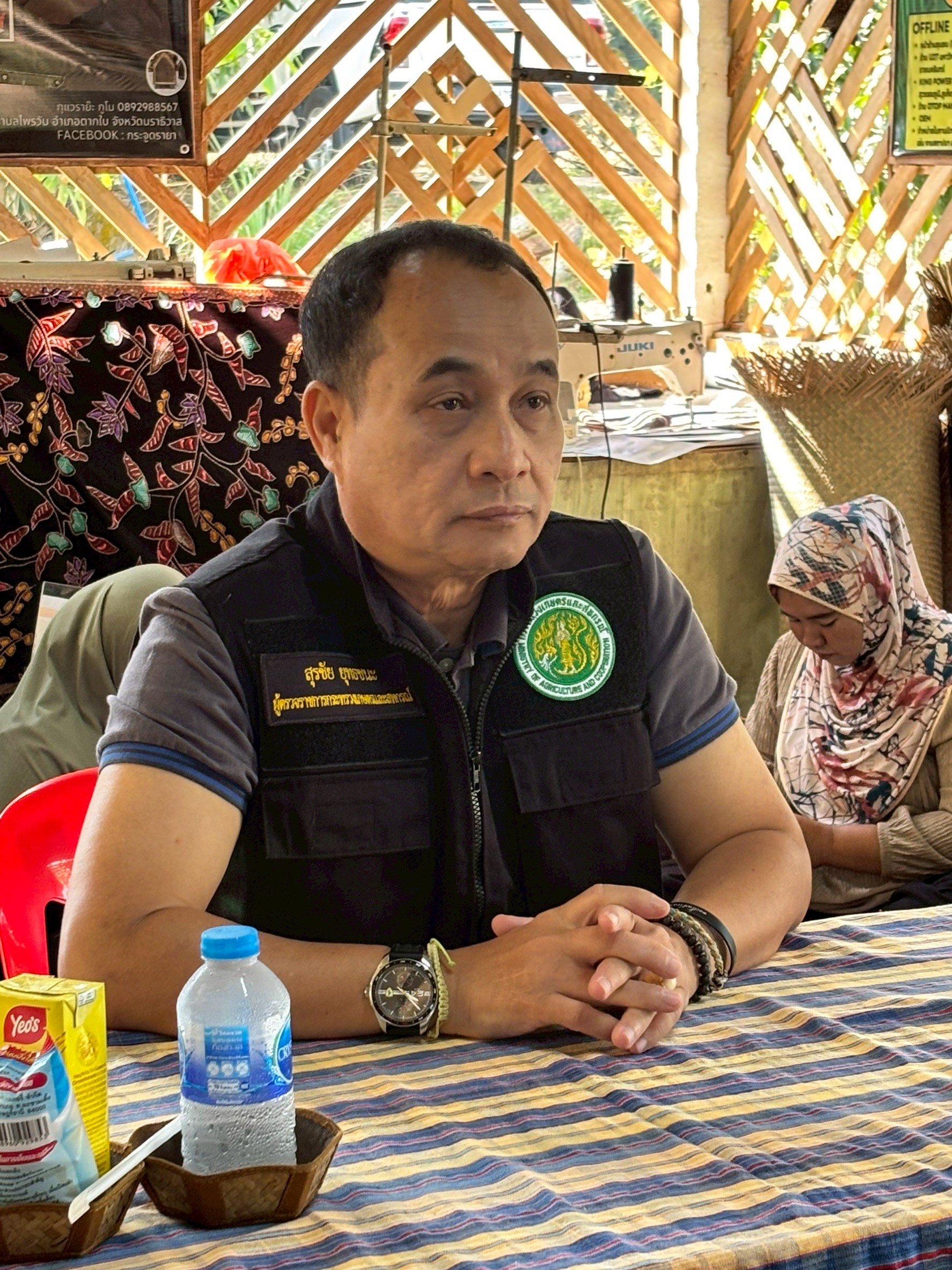 title - ผู้ตรวจราชการ ส.ป.ก. ลงพื้นที่ตรวจราชการ ร่วมกับ ผู้ตรวจราชการกระทรวงเกษตรและสหกรณ์ ณ กลุ่มวิสาหกิจชุมชนแปรรูปผลิตภัณฑ์กระจูดรายา จังหวัดนราธิวาส